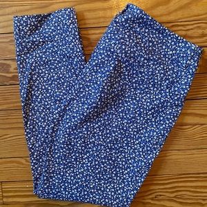 Blue Floral Old Navy Capris